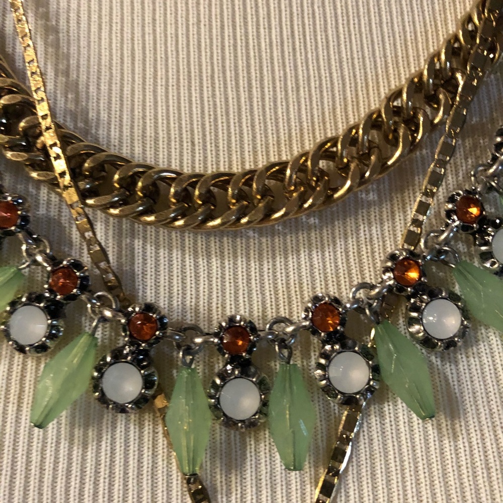 Unique Beautiful 3 Layered Statement Necklace - image 6